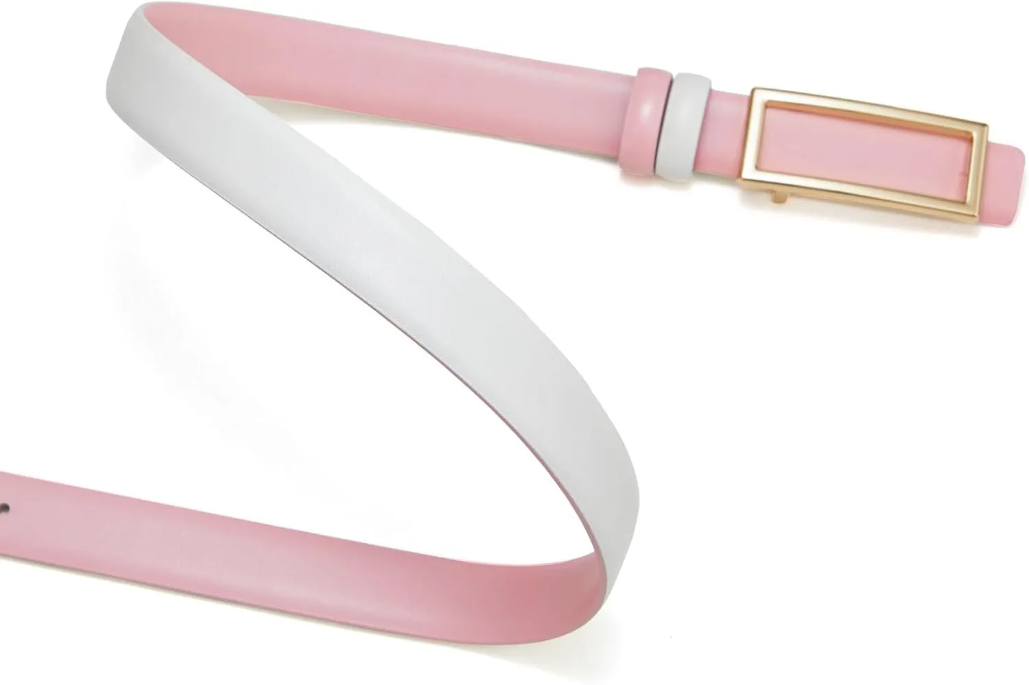 Womens Belt Reversible Leather Belt Skinny Thin Fashion Designer Waist Belts for Jeans Pants Dresses