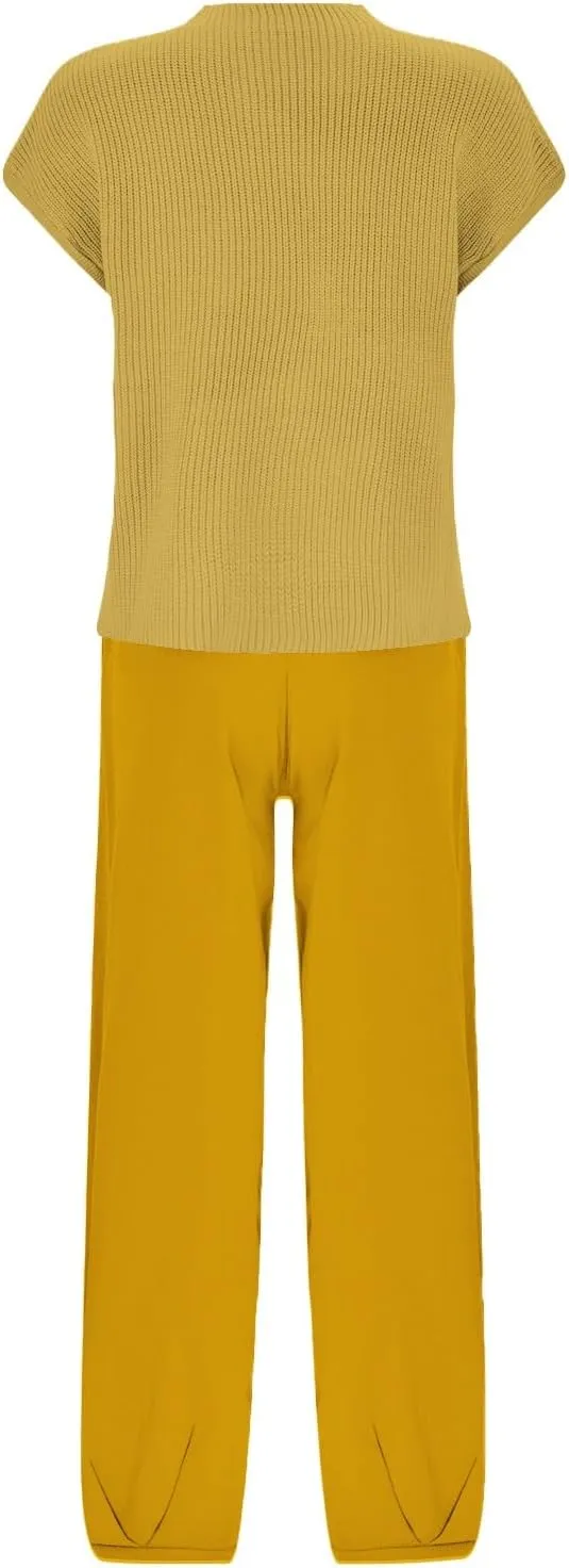 Womens Casual Outfits Short Sleeve Top and Shorts Matching Lounge Set Ultra Soft Cozy Seamless Stretch Sweatsuit