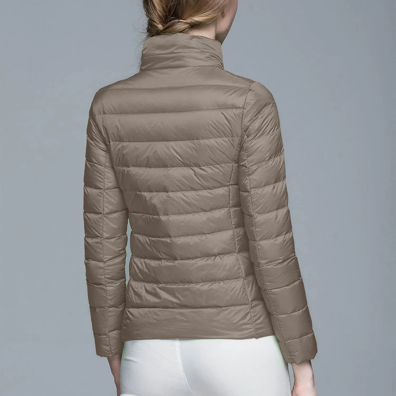 Women's Down Jacket Hooded Windproof Puffer Coat Packable Warm Winter Jacket Lightweight Ladies Parka Loose Fit Dowm Jacket