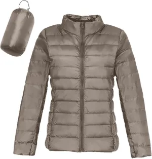 Women's Down Jacket Hooded Windproof Puffer Coat Packable Warm Winter Jacket Lightweight Ladies Parka Loose Fit Dowm Jacket