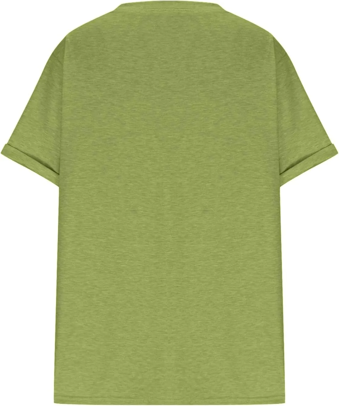 Women's Plus Size Tops Loose V-Neck Short Sleeve Blouse Solid Casual Loose Summer Shirt T-Shirts Basic Tunics