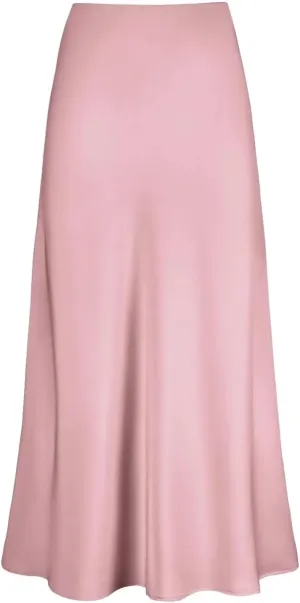 Women's Satin Short Pencil Skirt High Waist Solid Satin Bag Hip Ruffle Swing Pleated Skirt Casual Skirts