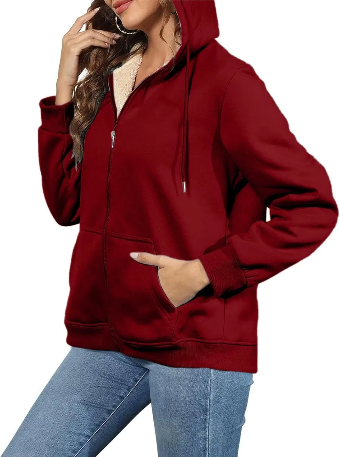Women's Ski Jacket Winter Snow Coat Fleece Hooded Warm Midi Peacoat Trench Coats Waterproof Warm Winter Snow Coats