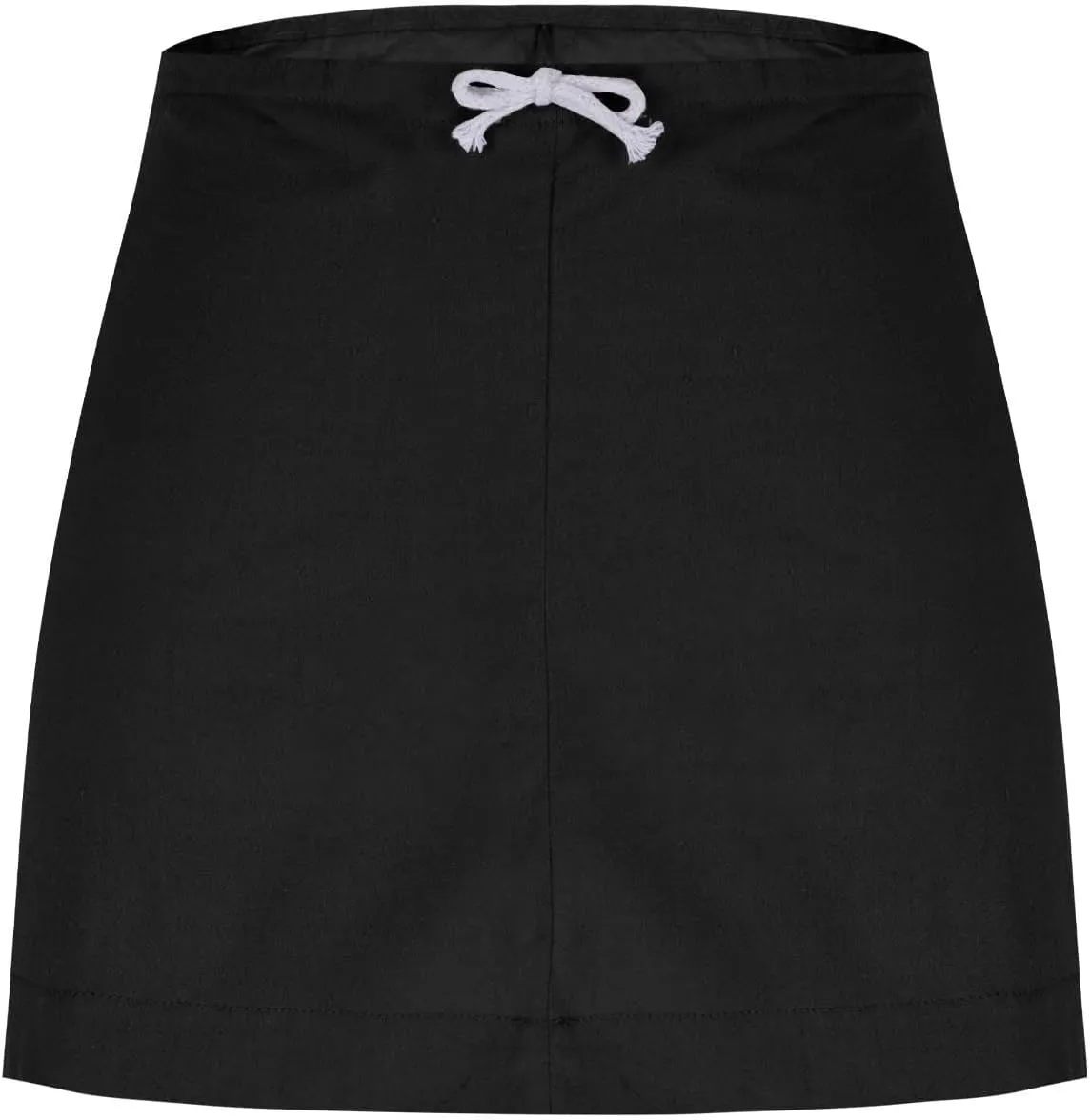 Women's Summer Mini Skirt Drawstring High Waist Casual Loose Fit Short Skirts Beach Vacation Outfits Clothes