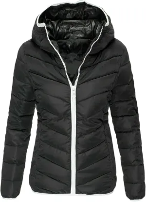 Women's Warm Winter Coats Short Warm Quilted Trench Coat Overcoat Fall Fashion Open Front Coats
