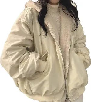 Women's Warm Winter Coats Short Warm Quilted Trench Coat Overcoat Fall Fashion Open Front Coats