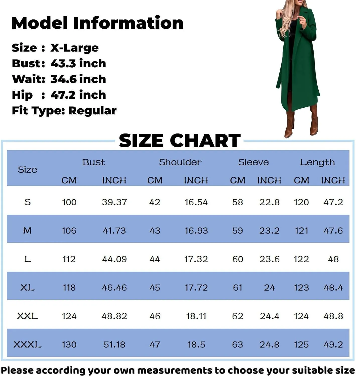 Women's Wool Blend Pea Coats Winter Casual Lapel Trench Coat Open Front Windproof Long Jackets for Women with Belt
