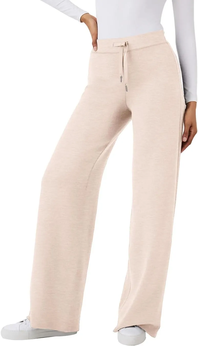 XIEERDUO Lounge Sets For Women 2024 Half Zip Sweatshirt And Wide Leg Sweatpant 2 Piece Outfits Sweatsuit Tracksuit