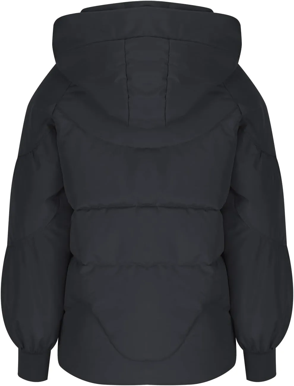 XUNRYAN Women Winter Warm Down Coat Quilted Lightweight Puffer Jackets Hooded Warm Thicken Anoraks Parkas Outwear Clothes