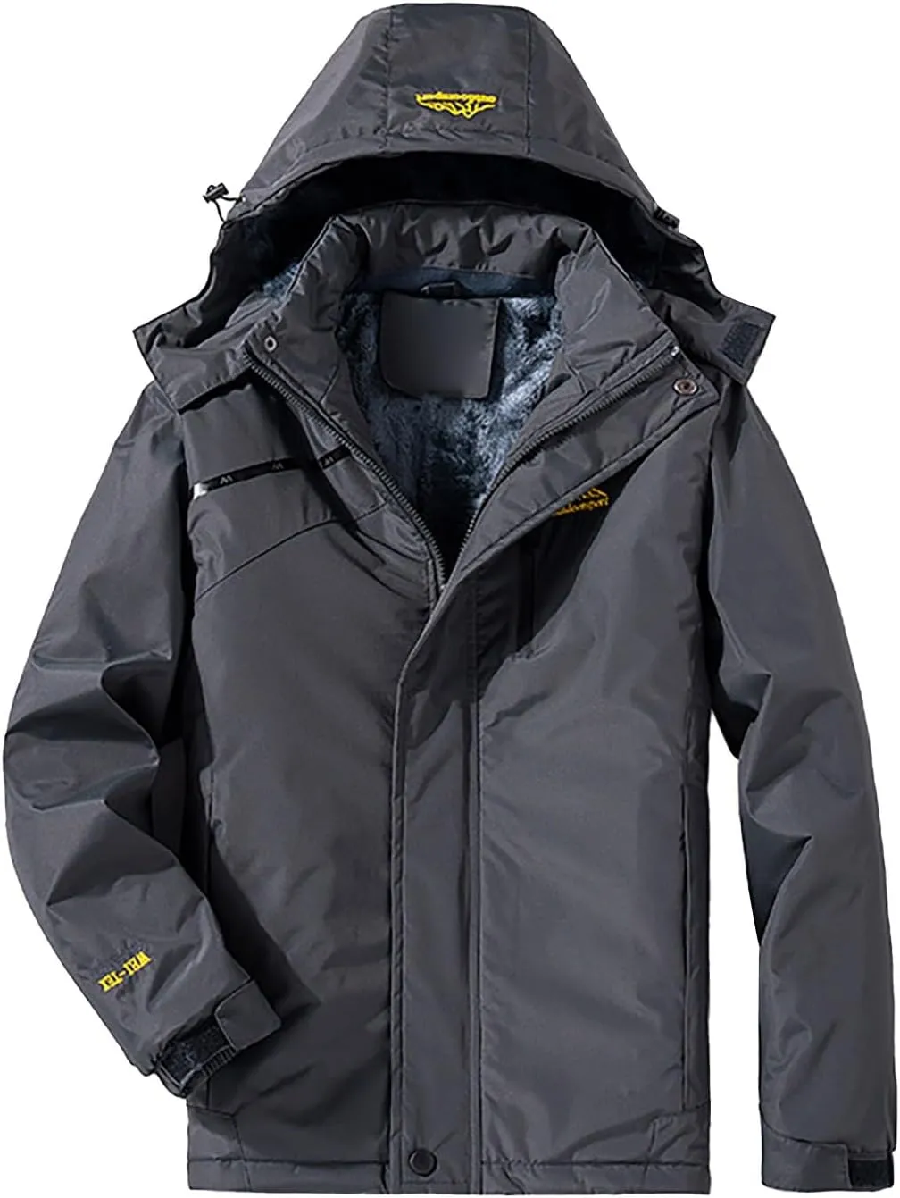 ZYXTIM 3-in-1 Winter Jacket for Women Fleece Lined Warm Waterproof Rain Coat Hooded Softshell Warm Snow Jackets Windbreaker