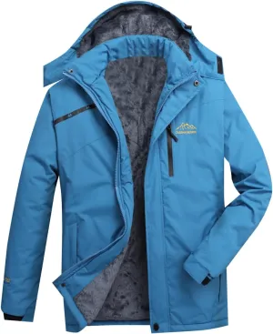 ZYXTIM 3-in-1 Winter Jacket for Women Fleece Lined Warm Waterproof Rain Coat Hooded Softshell Warm Snow Jackets Windbreaker
