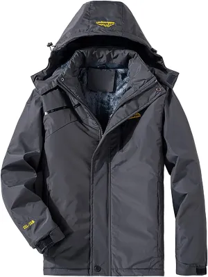 ZYXTIM 3-in-1 Winter Jacket for Women Fleece Lined Warm Waterproof Rain Coat Hooded Softshell Warm Snow Jackets Windbreaker
